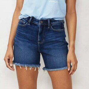 LAUREN CONRAD HIGH RISE CUTOFF STRETCH DENIM JEAN SHORTS